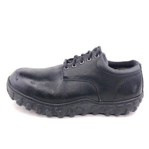 Lehigh Black Leather Safety Toe Oxfords 11 EW